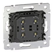 Електрически димиращ ключ Legrand скрит монтаж с монтажна рамка  10 A, бял, Galea - product - 028 LGR4079