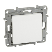 Ключ за стълбищно осветление Legrand скрит монтаж с монтажна рамка  10 A, бял, Niloe - product - 028 LGR4132