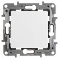 Девиаторен ключ Legrand скрит монтаж с монтажна рамка  10 A, бял, сх. 6, Niloe