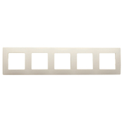 Декоративна рамка Legrand за ключове и контакти пет модула  крем, 370х86x10.2 мм, Niloe - product - 028 LGR4141