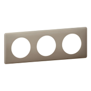Декоративна рамка Legrand за ключове и контакти три модула  пясъчен камък, Celiane - product - 028 LGR4447