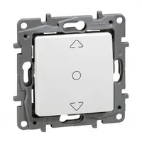 Електрически ключ за управление на щори Legrand скрит монтаж  6 A, бял, Niloe
