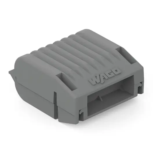 Разклонителна клема Wago  4 мм2, сива, 2 гнезда, Gelbox