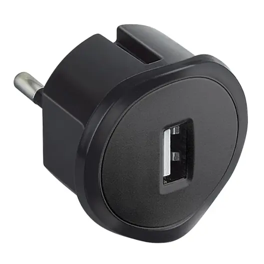 Адаптор от 220 V към USB Legrand едногнездов  черен
