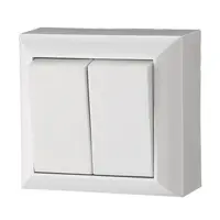Електрически сериен ключ GAO открит монтаж  10 A, бял, сх. 5, 0315H