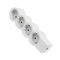 Разклонител електрически Legrand без кабел  бял, 4 гнезда, Standard NEW