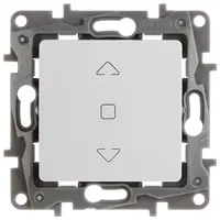 Електрически ключ за управление на щори Legrand скрит монтаж  6 A, бял, Niloe