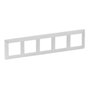 Декоративна рамка Legrand за ключове и контакти пет модула  перла, 370х80х7 мм, Valena Life - product - 028 LGR5899