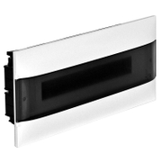 Табло електроразпределително Legrand апартаментно за скрит монтаж  235х436х102 мм, 40 IP, бяло/опушена врата, 18 модула, Practibox S - product - 028 LGR5916