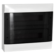 Табло електроразпределително Legrand апартаментно за открит монтаж  386х436х108 мм, 40 IP, бяло/опушена врата, 2х18 модула, Practibox S - product - 028 LGR5923