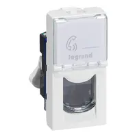 Конектор за компютърна мрежа Legrand  20 IP, бял, Mosaic