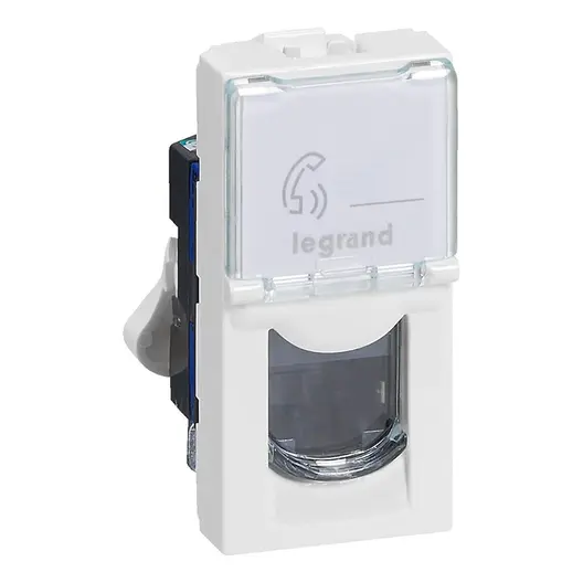Конектор за компютърна мрежа Legrand  20 IP, бял, Mosaic