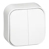 Електрически сериен ключ Legrand открит монтаж  10 A, бял, сх. 5, Forix