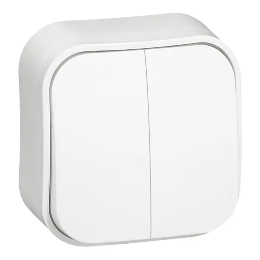 Електрически сериен ключ Legrand открит монтаж  10 A, бял, сх. 5, Forix