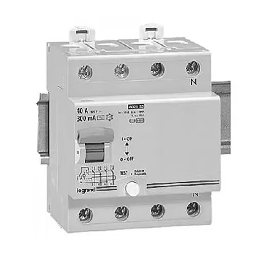 Дефектнотокова защита Legrand 4P тип AC  25 A, 300 mA, 10 kA, LR