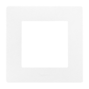 Декоративна рамка Legrand за ключове и контакти един модул  бяла, 86х86x10.2 мм, Niloe - product - 028 LGR3098