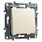 Електрически кръстат ключ Legrand скрит монтаж с монтажна рамка  10 A, крем, сх. 7, Niloe - product - 028 LGR3114