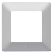 Декоративна рамка Legrand за ключове и контакти един модул  алуминий, 86х86x9.8 мм, Valena Life - product - 028 LGR3286