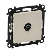 Розетка за кабелна TV Legrand единична скрит монтаж, с монтажна рамка  20 IP, крем, Valena Life - product - 028 LGR3280