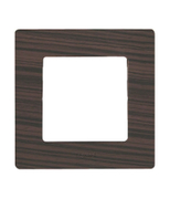 Декоративна рамка Legrand за ключове и контакти един модул  тъмно дърво, 86х86x10.2 мм, Niloe - product - 028 LGR3435
