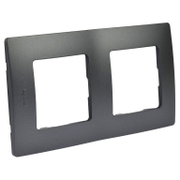 Декоративна рамка Legrand за ключове и контакти два модула  бронз, 157х86x10.2 мм, Niloe - product - 028 LGR3433