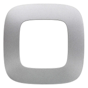 Декоративна рамка Legrand за ключове и контакти един модул  алуминий, 90х90x9.5 мм, Valena Allure - product - 028 LGR3454