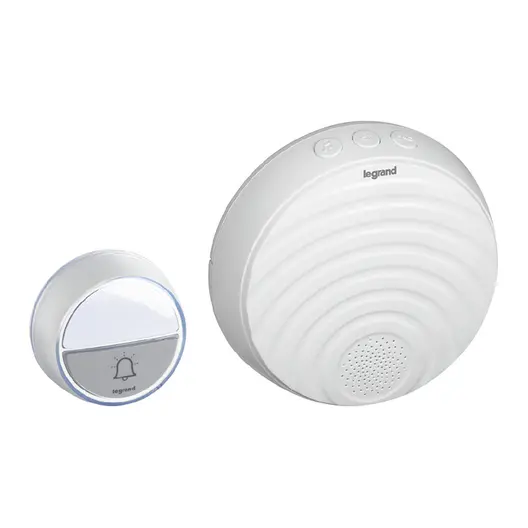Безжичен звънец Legrand с 15 мелодии  220 V, бял