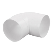 Коляно PVC Haco за въздуховод кръгло  ф 100 мм, бяло, CKO - product - 028 MCI 108