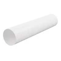 Въздуховод Haco PVC кръгъл за вентилационна система ф 129x500 мм, бял, V