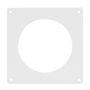 Съединител Haco PVC кръгъл за вентилатор към стена ф 104 мм, бял, UKO - product - 028 MCI 117