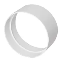 Съединител Haco PVC кръгъл за въздуховод ф 129 мм, бял, CVO