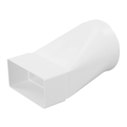 Преход Haco за PVC въздуховод  ф 104/110х55 мм, бял, CZD - product - 028 MCI 120