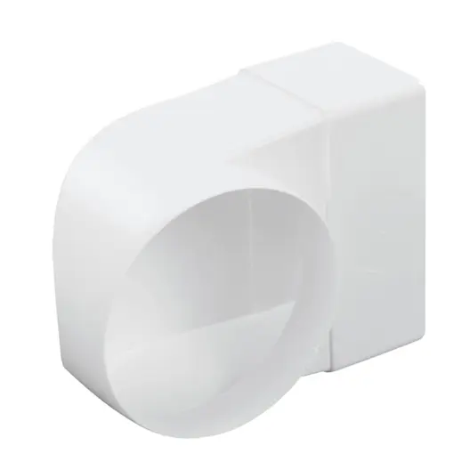 Коляно PVC Haco за въздуховод вертикално  ф 100/110x55 мм, бяло, CKZ