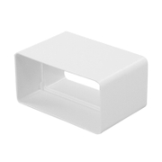 Съединител Haco PVC правоъгълен за въздуховод 110х55 мм, бял, CVP - product - 028 MCI 134