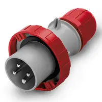 Щепсел промишлен Scame трифазен мобилен  16 A, 380-400 V, 3P+E, червен, Optima