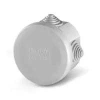 Разклонителна кутия Scame PVC, противовлажна  открит монтаж, ф 65x40 мм, 55 IP, сива, Scabox