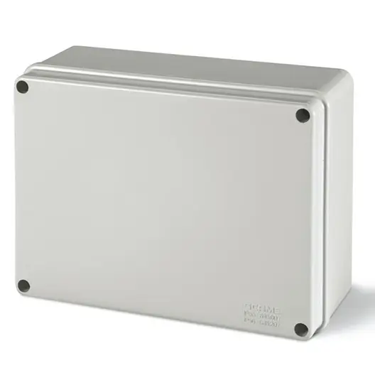 Разклонителна кутия Scame PVC, противовлажна  открит монтаж, 190x140x70 мм, 56 IP, сива, Scabox