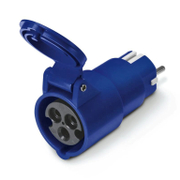 Електрически преход контакт-щепсел Scame промишлен монофазен мобилен  3P, 16 A, 20 IP, син, Adapto - product - 028 MRM 555