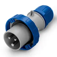 Щепсел промишлен Scame монофазен мобилен  32 A, 230 V, 2P+E, син, Optima