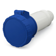 Електрически промишлен контакт Scame монофазен противовлажен мобилен  2P+E, 32 A, 67 IP, син, Eureka - product - 028 MRM 892