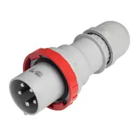 Щепсел промишлен Scame трифазен мобилен  63 A, 380-400 V, 3P+N+E, червен, Optima