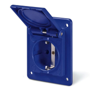 Електрически интериорен контакт Scame за електрически контакт Шуко  16 A, 20 IP, син, Domo - product - 028 MRM1397