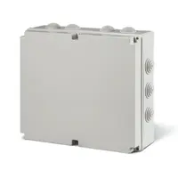 Разклонителна кутия Scame PVC, противовлажна  открит монтаж, 300x220x120 мм, 55 IP, сива, Scabox
