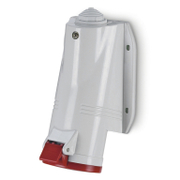 Електрически промишлен контакт Scame трифазен стационарен за панелен монтаж  3P+E, 32 A, 44 IP, червен, Optima Base - product - 028 MRM1617