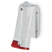 Електрически промишлен контакт Scame трифазен стационарен за панелен монтаж  3P+N+E, 16 A, 44 IP, червен, Optima Base - product - 028 MRM1864