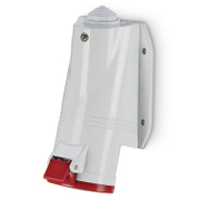 Електрически промишлен контакт Scame трифазен стационарен за панелен монтаж  3P+N+E, 32 A, 44 IP, червен, Optima Base - product - 028 MRM1866