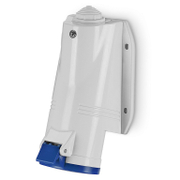 Електрически промишлен контакт Scame монофазен, стационарен за панелен монтаж  2P+E, 16 A, 44 IP, син, Optima Base - product - 028 MRM1869