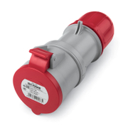 Електрически промишлен контакт Scame трифазен противовлажен мобилен  3P+N+E, 32 A, 44 IP, червен, Optima - product - 028 MRM1862