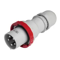 Щепсел промишлен Scame трифазен мобилен  125 A, 380-400 V, 3P+N+E, червен, Optima