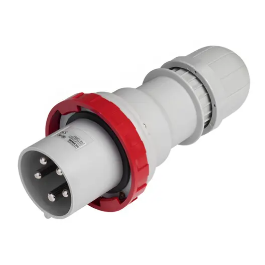 Щепсел промишлен Scame трифазен мобилен  125 A, 380-400 V, 3P+N+E, червен, Optima